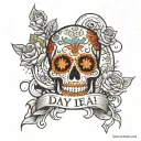 day of the dead RuneScape tattoo design idea