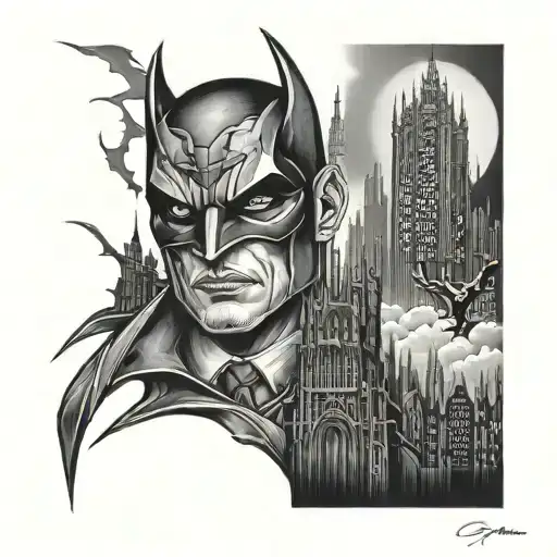 Gotham tattoo design idea