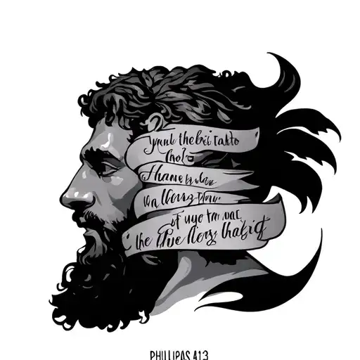 Philippians 4 13 tattoo design idea