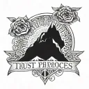 trust the process tattoo design idea