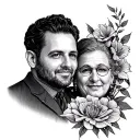 dad memorial tattoo design idea