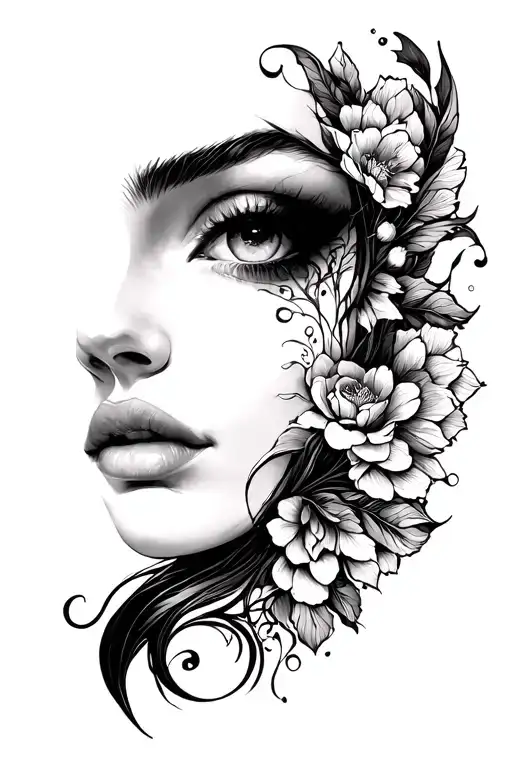 Selene tattoo design idea