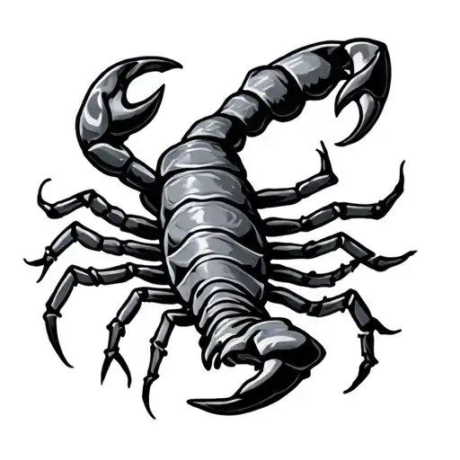 444 scorpio symbol tattoo design idea