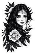 chloe acrostic  tattoo design idea