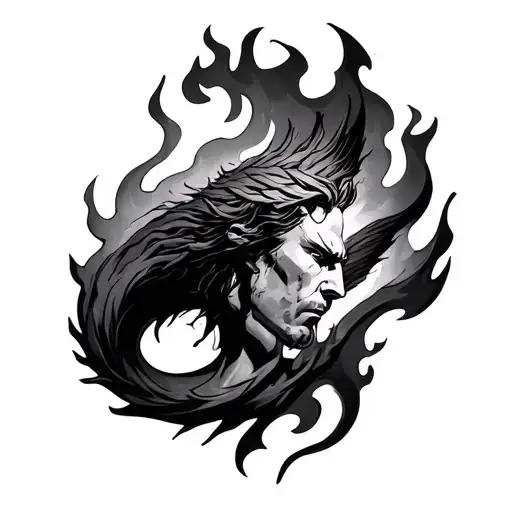 Prometheus Fire tattoo design idea