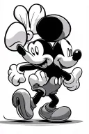 Mickey Mouse running tattoo design idea