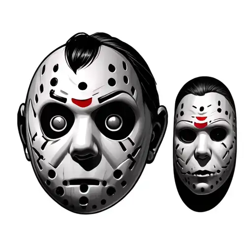 horror movie characters michale myers jason Voorhees learher face chucky ghost face tattoo design idea