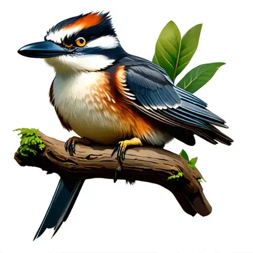 kookaburra sitting on a branch, crash bandicoot, python tattoo design idea