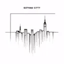 gotham city tattoo design idea