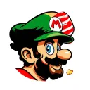 stoner Mario tattoo design idea