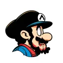 stoner Mario tattoo design idea