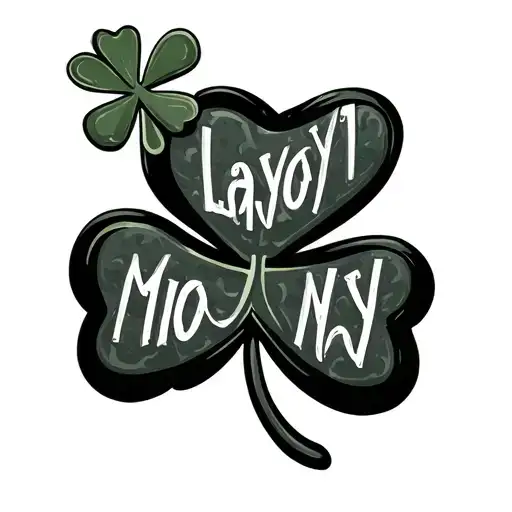 shamrock with the outline made of the kids names.  The stem made of the last nam tattoo design idea