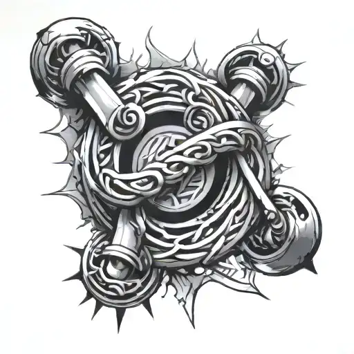 Kurapika's judgement chain point tattoo design idea
