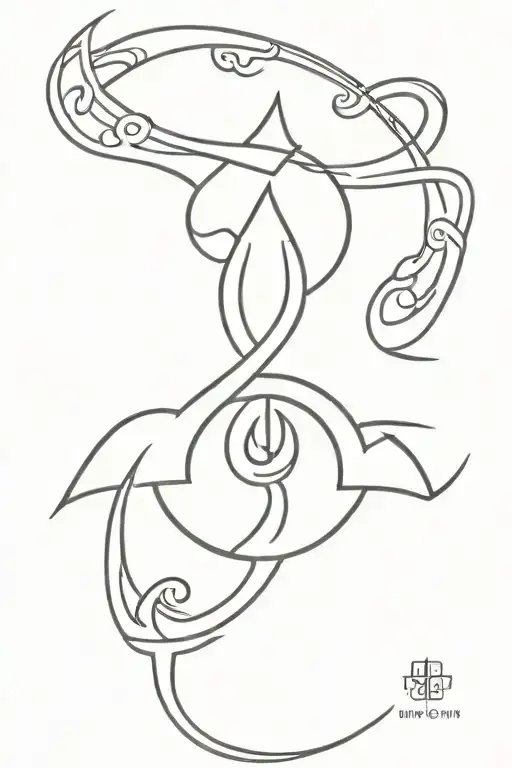 Hindu symbol tattoo design idea