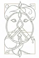 Hindu symbol tattoo design idea