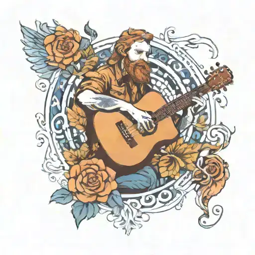 "The Song of Universal Sound" by Tyler Childers is a reflective and spiritual track that explores themes of interconnect tattoo design idea