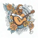 "The Song of Universal Sound" by Tyler Childers is a reflective and spiritual track that explores themes of interconnect tattoo design idea