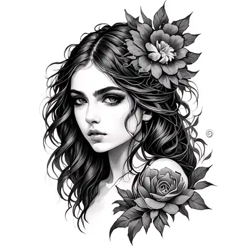 Freya tattoo design idea
