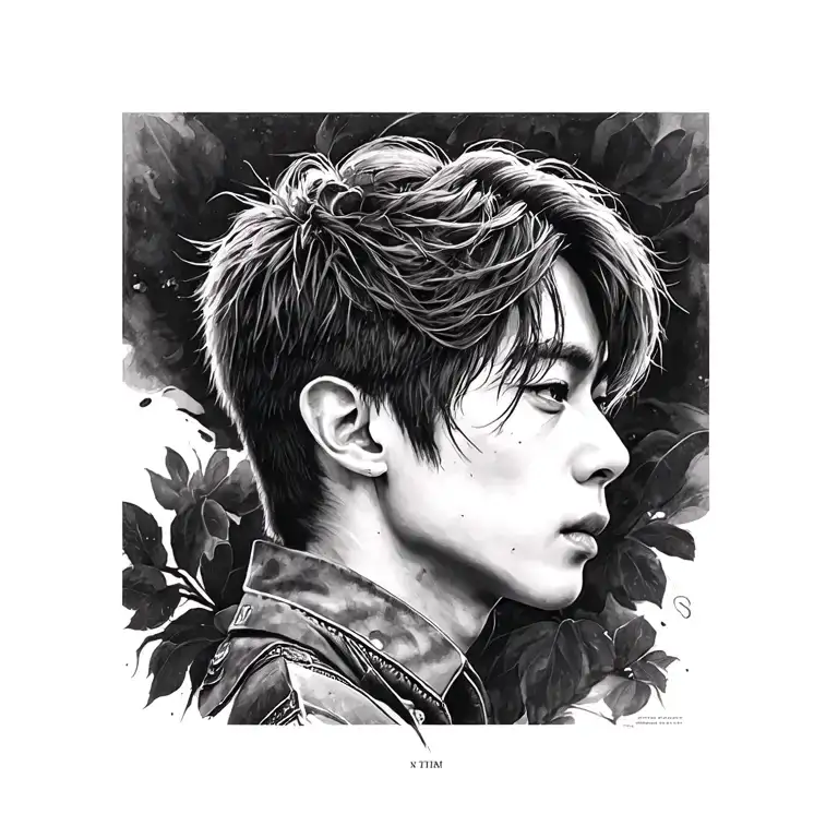 jungkook My time tattoo design idea