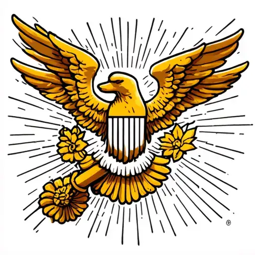 in God we trust symbol tattoo design idea