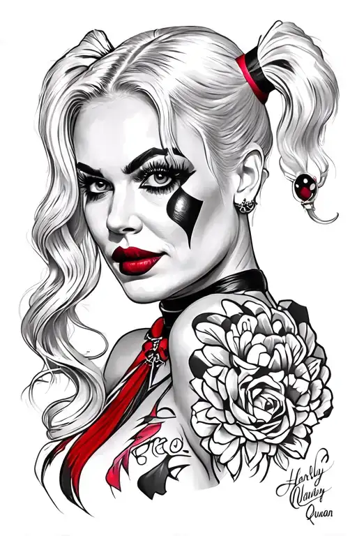 Harley Quinn tattoo design idea
