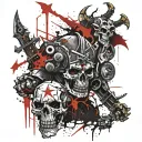 warhammer khorne tattoo design idea