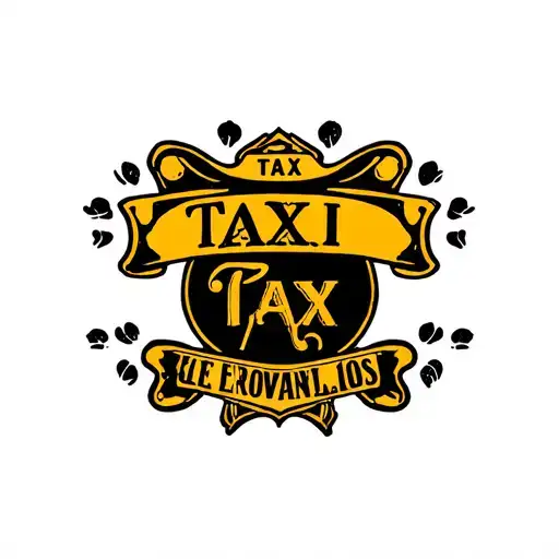 Parisian taxi badge tattoo design idea