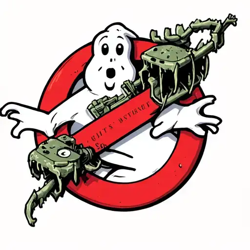 Ghostbusters ghosttrap tattoo design idea