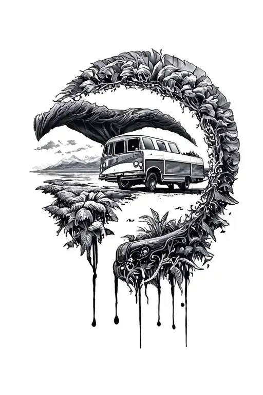 "Confusion erased from tour" Travel Tattoo tattoo design idea