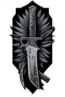 csgo knife patchwork tattoo tattoo design idea