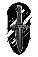 csgo knife patchwork tattoo tattoo design idea