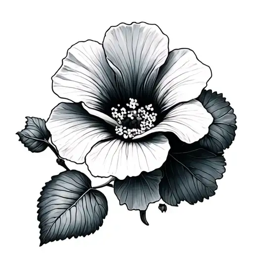 Nasturtium tattoo design idea