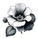 Nasturtium tattoo design idea