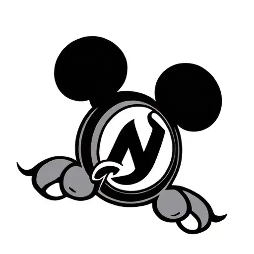 Deathly Hallows, New Jersey Devils, mickey ears tattoo design idea