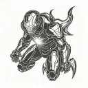 Ironman triathlon m-dot logo tattoo design idea