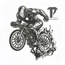 Ironman triathlon m-dot logo tattoo design idea