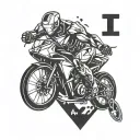 Ironman triathlon m-dot logo tattoo design idea