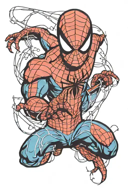 spider-man tattoo design idea