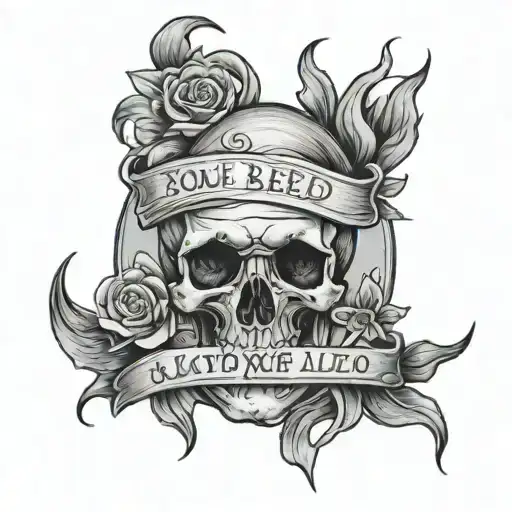 you bleed just to know you're alive half dead tattoo design idea
