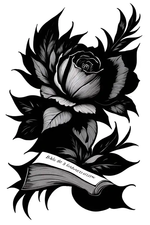 job 38 bible tattoo design idea