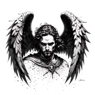 archangel uriel tattoo design idea