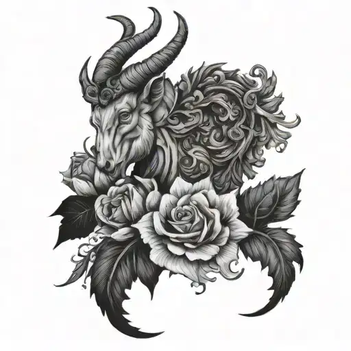 Husband, Ukraine, Canada, Capricorn tattoo design idea
