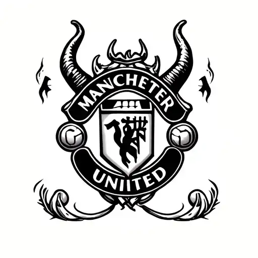 Manchester United devil tattoo design idea