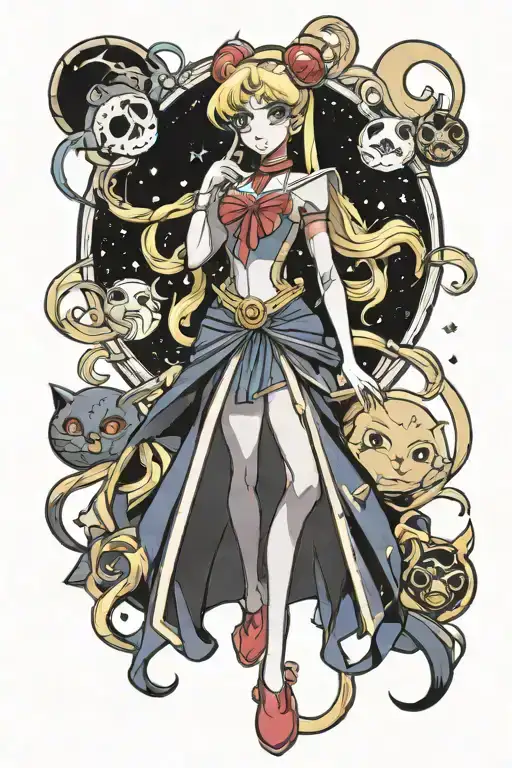 Sailor Moon tattoo design idea