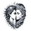 Aquarius And Gemini tattoo design idea