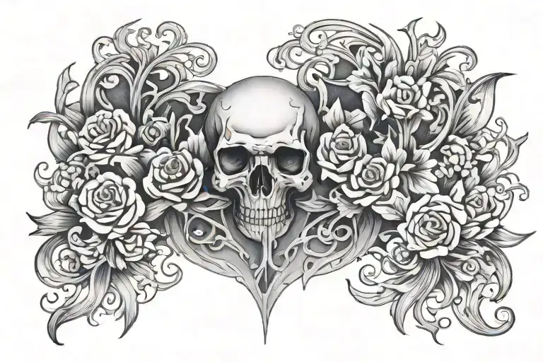 only the strong survives chest tattoo  tattoo design idea