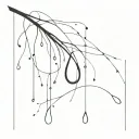 tear drop falling from one tattoo design idea
