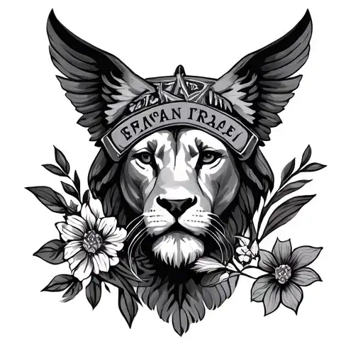  georgia, israel and u.s tattoo design idea