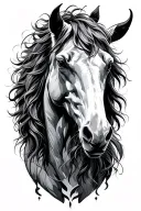 centaur posing tattoo design idea