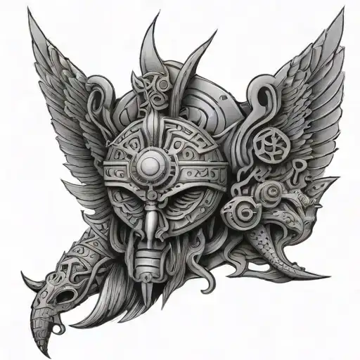 Anunnaki tattoo design idea
